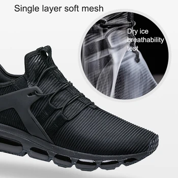 Onemix oro bėgimo bateliai vyrams sporto sportbačiai bėgiojimas kelionėse batų akių vamp Sneaker lengvas ėjimas sportbačiai didelis dydis 36-47