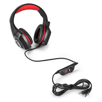 ONIKUMA V1 Rankų įrangą ant ausies Stereo Žaidimas ausines su Mic LED Šviesos Casque Ausines, PC PS4 Xbox Vienas