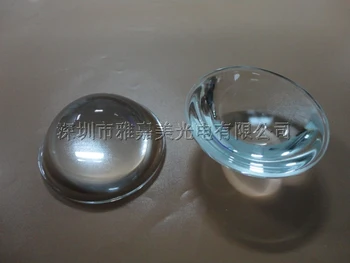 Optinio stiklo lęšius Skersmuo 50.6 MM Fokusavimo Žibintuvėlis stiklo Išgaubto objektyvo, Didelės galios LED objektyvas