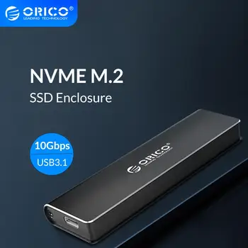 ORICO M. 2 NVME SSD Talpyklos Tipas C USB 3.1 Paramos 10Gbps UASP M. 2 USB NVME VSD Atveju, Aliuminio Kietojo disko Disko Dėžutė