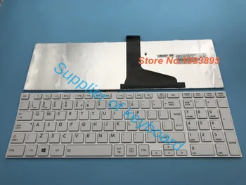 Originalus Naujas anglų klaviatūra Toshiba Satellite C850 C855 C870 C875 L855 L870 L875 nešiojamas anglų klaviatūra, Balta
