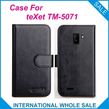 Originalus! teXet TM-5071 Atveju 6 Spalvų Aukštos Kokybės Odos Išskirtinis Atvejis teXet TM-5071 Padengti Telefono Maišelį Stebėjimą