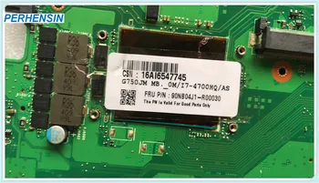 Originalą ASUS G750J G750JM G750JS nešiojamas 2D plokštė I7-4700 DDR3 HM87 Dirba Puikiai