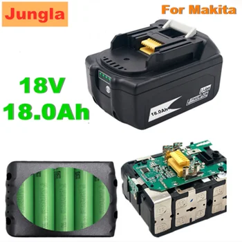 Originalą Makita 18V 18000mAh 18.0 Ah Įkraunamas Elektros Įrankiais, Baterija su LED Li-ion Pakeitimo LXT BL1860B BL1860 BL1850