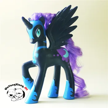 P11 017 Veiksmų Skaičiai 10-13cm Mažai Cute Arklių Lėlės Modelio Black Princess Luna Žaislai Vaikams