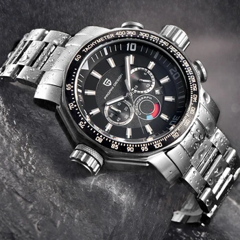 PAGANI DIZAINO vyriški laikrodžiai kvarco verslo laikrodis vyrams prabanga full steel chronograph didelis ciferblatas sporto žiūrėti mada vyrų 2020 m.