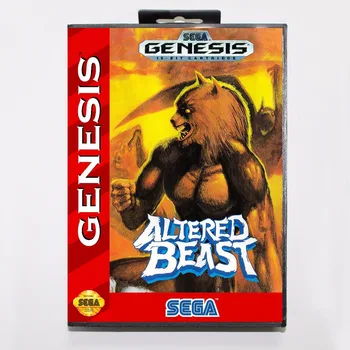 Pakeista Žvėris Žaidimas Kasetė 16 bitų MD Žaidimo Kortelės Su Mažmeninės Langelyje Sega Mega Drive Genesis