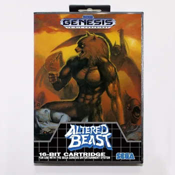 Pakeista Žvėris Žaidimas Kasetė 16 bitų MD Žaidimo Kortelės Su Mažmeninės Langelyje Sega Mega Drive Genesis