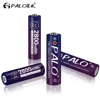 PALO AA Baterija Li-ion 1,5 V AA įkraunamos baterijos, Baterijų, Nuotolinio Valdymo Žaislas Baterija Baterija Šviesos