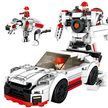 PANLOS Super Lenktynių Mechaninė Dinozaurų Deformacijos Robotas Suderinama su LegoINGlys Blokai Vaikų Žaislas Lipdukas Dovana