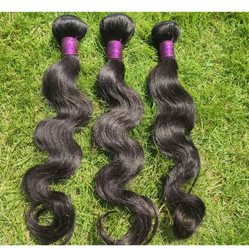 Paruks Plaukų Malaizijos Kūno Bangų Paketų Human Virgin Hair Ryšulių, Plaukų Pynimas Audimo Remy Plaukų Plėtinius Juoda Moteris