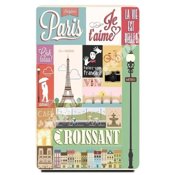 Paryžiaus suvenyrų magnetas derliaus turizmo plakatas