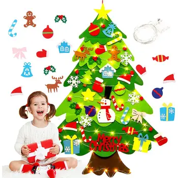 PASIDARYK pats Jaučiau, Kalėdų Eglutė Mas Medžio Namuose Šventė Šalies Puošybos Rinkinį Su Ornamentais Vaikams Duris Sienos Kabo Kalėdos Dovanas