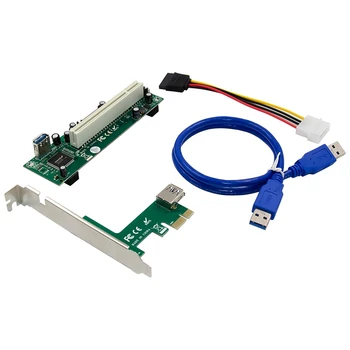 PCI-Express PCI Adapter Card PCIe Pci Lizdą Plėtros Kortelę su 4 Pin SATA Maitinimo Kabelio Jungtis, skirta PC