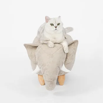 Pet lizdo veislynas katės namas pusiau uždara medžio masyvo kojos valdybos PU odos naminių reikmenys kačiukas namas suaugusieji gali sėdėti kačių namuose prekes