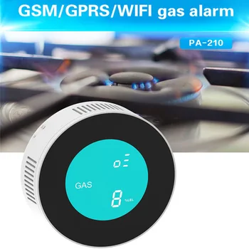 PGST Naujas Saugumo-Smart APP WIFI Kontrolės Degiųjų Dujų Nuotėkio Detektorius LCD Ekranas Buitinių Smart Gamtinių Dujų Signalizacijos Jutiklis