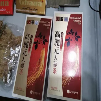 Pietų Korėja, importuojamų korėjos ženšenio arbata ženšenio arbata 1 boxe 150g{3g *50 maišelis}sustiprinti pasipriešinimo kovai su vėžiu