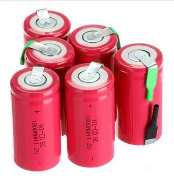 PK 18650 baterija subc baterijos įkrovimo nicd baterijos pakeitimo 1.2 v akumuliatorius, 1800 mah galios bankas