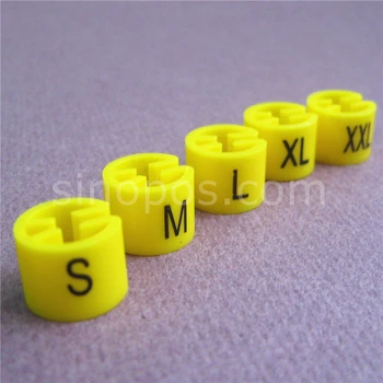 Plastikinė Pakaba Dydžio Žymekliai Spausdinimo S-M-L-XL-XXL, apvalios kubo ratu vamzdžių sizers, drabužių drabužių kabykla daliklis priedai