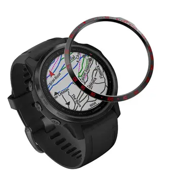 Plieno Bezel Žiedas Stilius Atveju Garmin Fenix 6S / 6S Pro / Fenix 6S safyras Smartwatch rėmo Lipnia Apsaugine danga Nauja