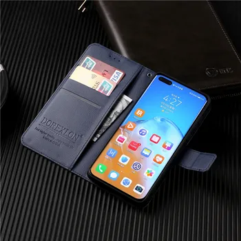 Prabanga Apversti Piniginės Atveju Huawei Honor V10 peržiūrėti 10 Padengti Stendo Dizainas, Odinis Telefono Coque 
