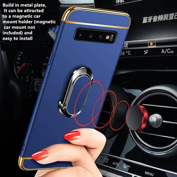 Prabanga-Hibridinis Šarvai Telefono dėklas Samsung Galaxy S10 S8 S9 Plus S10E S 10 Kietas Magnetas Automobilio Savininkas atsparus smūgiams Apsaugoti Padengti Rubisafe