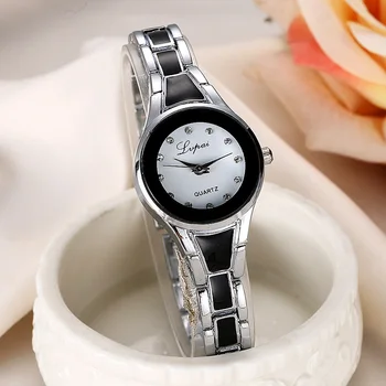Prabanga LVPAI Prekės ženklo Žiūrėti Apyrankę Kvarcinis Laikrodis Nerūdijančio Plieno kalnų krištolas Ponios Laikrodis Kvarcinis Laikrodis zegarek damski