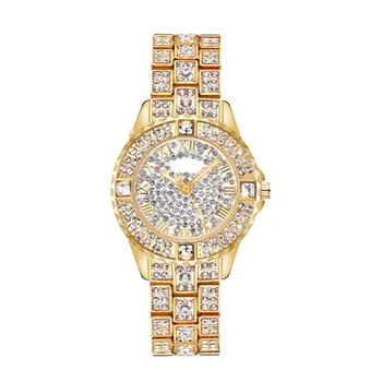 Prabanga Moterų Laikrodžiai Mados Kalnų Krištolas Aukso Žiūrėti Austrija Krištolo, Keramikos Moterų Laikrodžiai Kvarciniai Laikrodžiai Lady Suknelė Žiūrėti