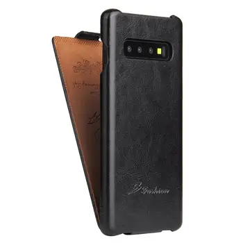 Prabanga R64 Retro Vertikali Odos Flip Cover Case For Samsung Galaxy S8 Plius S9 S10 S7edge 8 Pastaba Coque