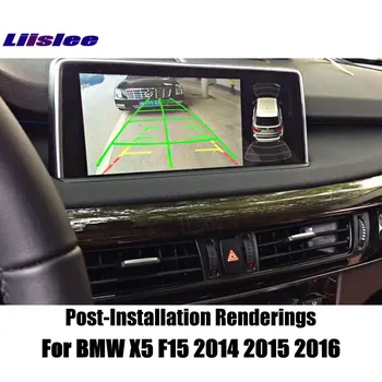Pradinį Ekraną Atnaujinti BMW X5 F15 2016 Atbulinės eigos Modulis Galinio vaizdo Kamera Iššifruoti Kelio Langelį NBT Sistema