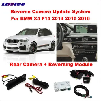 Pradinį Ekraną Atnaujinti BMW X5 F15 2016 Atbulinės eigos Modulis Galinio vaizdo Kamera Iššifruoti Kelio Langelį NBT Sistema