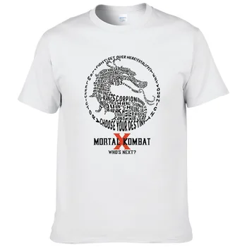 Prekės Žaidimas Mortal Kombat mens hip-hop SUB-ZERO MK Dragon t marškiniai vyrams, moterims camisa masculina mados vyrų marškinėliai #078