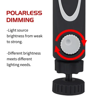 Pritemdomi COB Lankstymo Darbo Lemputė su Magnetu LED Multi-funkcija Lempa USB jungtį, Kempingas, Lauko Portable LED Žibintuvėlis