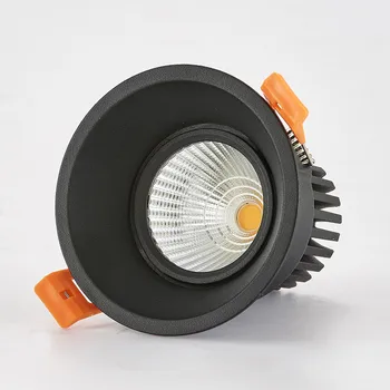 Pritemdomi LED Downlight 7W 10W 15W 85-265V COB LED Šviestuvai Pritemdomi COB Vietoje Embedded Žemyn šviesos Lemputės balta kėbulo