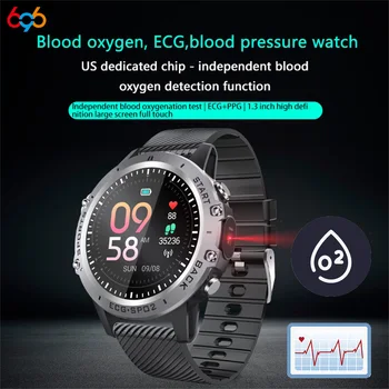 Profesinės Oximeter Smart Žiūrėti smartwatch kraujospūdžio, EKG+PPG Smart Laikrodžiai IP68 Neperšlampami viso Turo Širdies ritmo Monitorius
