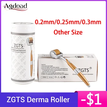 Profesinės ZGTS Titano Derma Roller 192 Adatas Microneedling Veido Odos Priežiūros ir Plaukų Slinkimas Gydymo Grožio Dermaroller