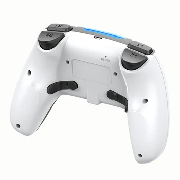 Programuojamas PS4 Gamepad Žaidimų Valdiklis Balta Šešių ašių Bluetooth Dvigubos Vibracijos Gamepad Žaidimas Priedų