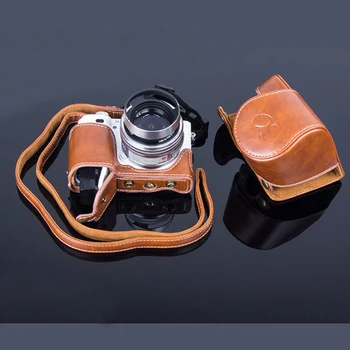 PU oda atveju Fotoaparato Krepšys Dangtelis Dėklas Sony A6000 ILCE-6000 A6300 ILCE-6300 6300 NEX-6 16-50mm Su Baterija Atidarymas
