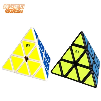 Qiyi Magic Cube Dizaino Piramidės Bell 3x3 Kubas 3x3x3 Plieno kamuolys Poziciją Sistema 