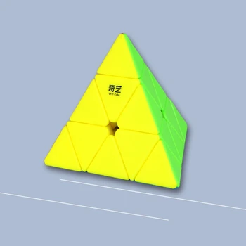 Qiyi Magic Cube Dizaino Piramidės Bell 3x3 Kubas 3x3x3 Plieno kamuolys Poziciją Sistema 