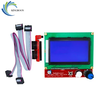 Rampos 1.4 LCD Smart Valdymo Plokštė RAMPS1.4 Ekranas Ekranas Mėlynas Ekranas Dalys Valdytojas Kolegijos Valdybos Kabelis 3D Spausdintuvai Dalis