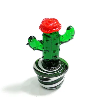 Rankų Darbo Murano Stiklo Kaktusas Figūrėlės Puošyba, Stalo Amatų Kolekcija Kūrybos Spalvingas Mielas Miniatiūriniai Įrenginiai, Namų Dekoro