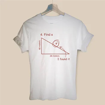 Rasti X Sarkastiškas Matematikos Mokytoja Harajuku Marškinėliai Juokinga T-shirt Moterims, Drabužiai Atsitiktinis trumpomis Rankovėmis Viršūnes Trišakiai Plius Dydis