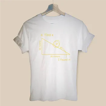Rasti X Sarkastiškas Matematikos Mokytoja Harajuku Marškinėliai Juokinga T-shirt Moterims, Drabužiai Atsitiktinis trumpomis Rankovėmis Viršūnes Trišakiai Plius Dydis
