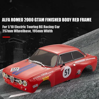 RC Automobilių Dalys 48251 257mm už Alfa Romeo 2000 GTAm Baigė Kūno Raudoną Rėmelį 1:10 Electric Touring RC Drift Lenktynių Automobilis 