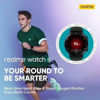 Realme Žiūrėti Ai Pasaulio Versiją Smartwatch Vandeniui 15 Dieną Baterijos Kraujo Deguonies, Stebėti, Žiūrėti, Muzikos Valdymo, skirta 