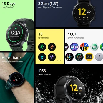 Realme Žiūrėti Ai Pasaulio Versiją Smartwatch Vandeniui 15 Dieną Baterijos Kraujo Deguonies, Stebėti, Žiūrėti, Muzikos Valdymo, skirta 