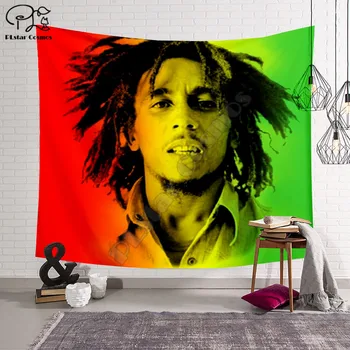 Reggae, Bob Marley Juokingas animacinių filmų Antklodė Gobelenas 3D Atspausdintas Tapestrying Stačiakampio formos Namų Dekoro Sienos Kabo stiliaus-3