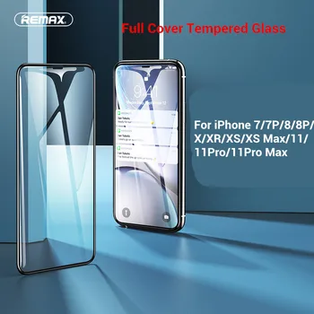 REMAX Pilnas draudimas 9H Grūdintas Stiklas iPhone 7/8/x/xs/xr/xs max/11/11pro Screen protector 0,3 mm kino Sprogimo įrodymas