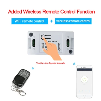 RF WiFi Smart Switch 433Mhz RF Imtuvas Pažangi Belaidžio Nuotolinio Valdymo Smart Home Wi-fi 